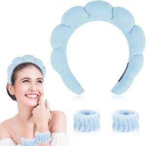 Spa Headband & Wristband Set